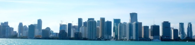 View of Miami skyline.